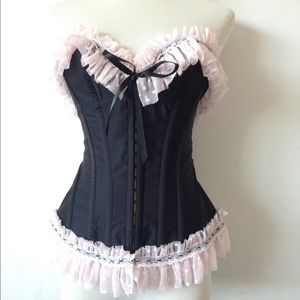 Victoria's Secret Lace Up Corset Hook & Eye Sz S